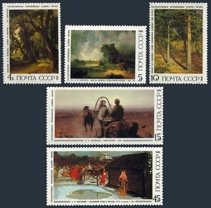 Russia 5466-5470, MNH. Michel 5615-5619. Paintings in Tretyakov Gallery 1986. - Bild 1 von 1