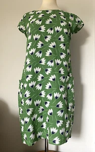 SEASALT RIVER COVE DRESS. GREEN FOLIATE. SIZE 8. - Picture 1 of 5