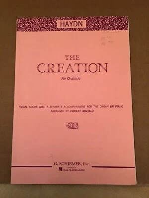 Haydn, Franz Joseph THE CREATION An Oratorio Vintage Copy In Good Condition  - Image 1 of 4