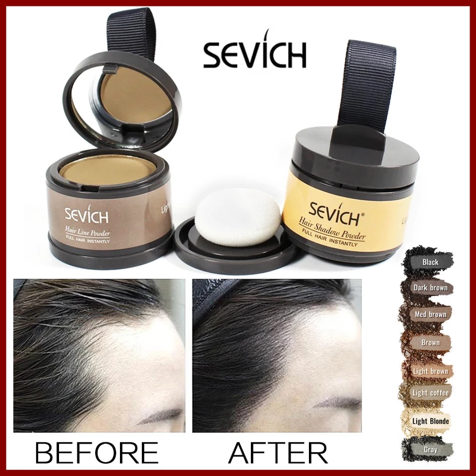 Sevich Hair Line Polvo Línea del Cabello Polvo Cubrir Sombra de Cabello Impermeable ✅ Foto 1 de 4