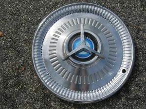 One factory original 1964 Ford Fairlane 14 inch spinner hubcap wheel cover - Picture 1 of 20