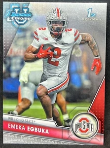 Emeka Egbuka Rookie 2023 1st Bowman Chrome RC Ohio State - Picture 1 of 1
