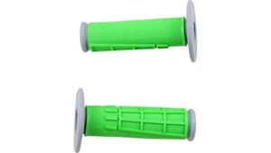 MOOSE RACING MX Motocross Diamond Half Waffle Grips Green YZ KX CR 125 250 450F - Picture 1 of 1