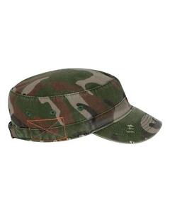 BDU Inspired Low Profile Short Bill Adjustable Hat, fidel, military, cadet cap