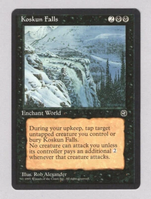Koskun Falls Homelands NM Black Rare MAGIC THE GATHERING MTG CARD - Image 1 of 2