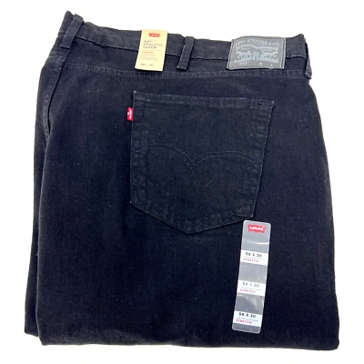 LEVIS 541 Athletic Taper Jeans Mens Size 56x30 Black Stretch Denim Pants NEW - Image 1 of 4