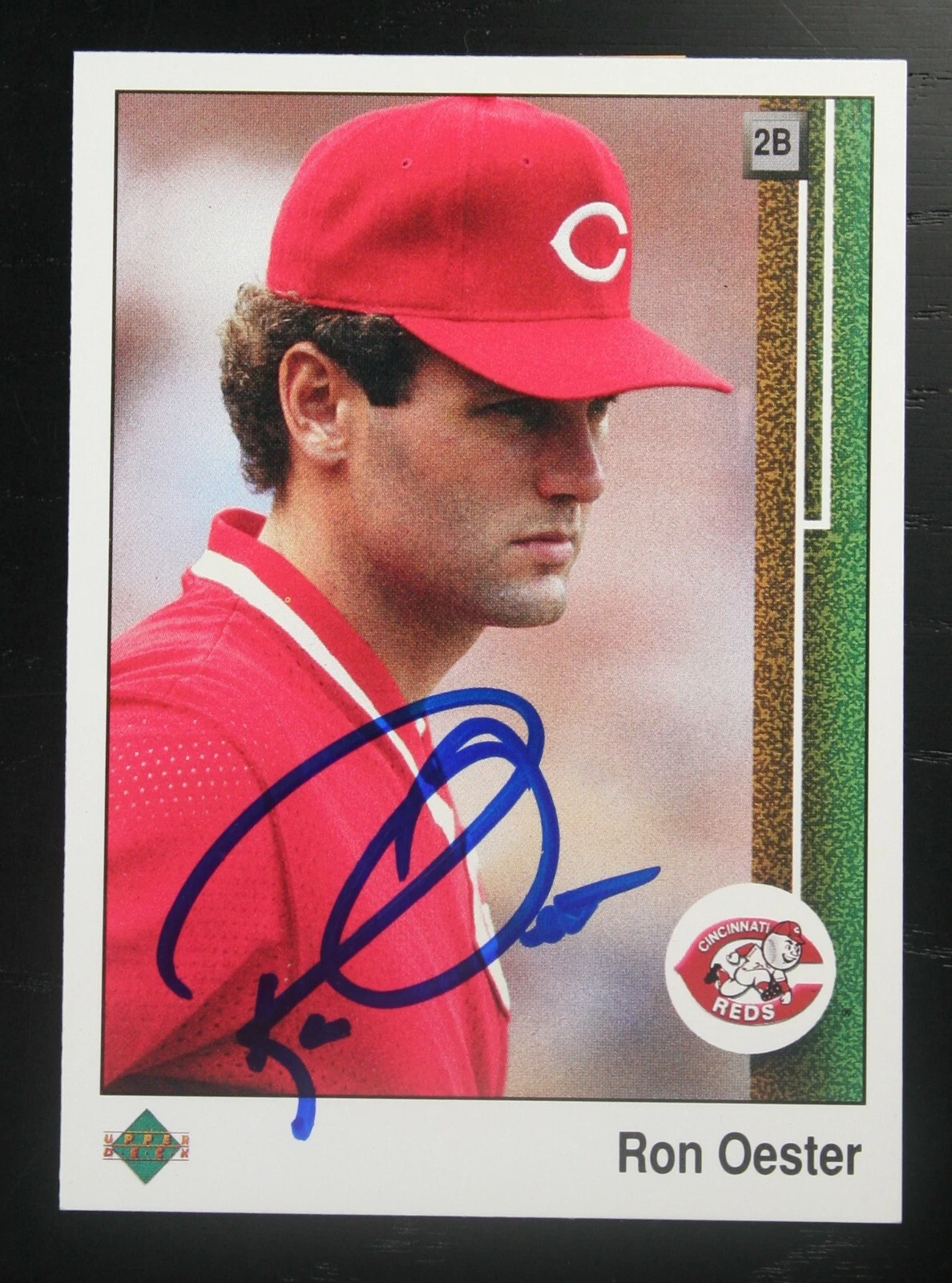 AUTOGRAPHED - Ron Oester Upper Deck #287 Cincinnati Reds 1989