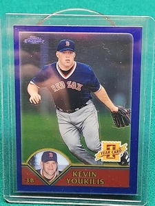 2003 Topps Chrome Refractor 216 Kevin Youkilis Rookie RC (#/699)  Red Sox - Picture 1 of 12