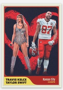 Travis Kelce Taylor Swift Kansas City Chiefs ACEO Custom Football Card