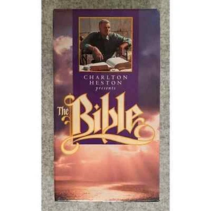Charlton Heston Presents the Bible VHS Old Testament & New Testament Stories - Picture 1 of 5
