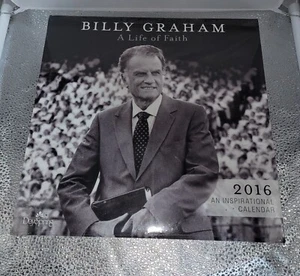 New Billy Graham A Life Of Faith 2016 Inspirational Spritiual Calendar - Picture 1 of 4