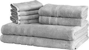 Premium 8pc XL Towel Collection: Soft 700 GSM Turkish Cotton & Bamboo Viscose - Picture 1 of 12