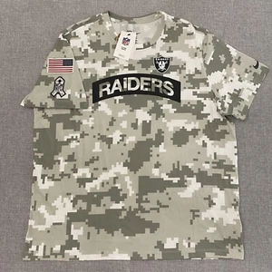 Nike Salute To Service Mens 2XL Las Vegas Raiders Edge Arctic Camo Shirt New - Picture 1 of 11