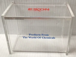 Caja de exhibición de contenedores de gasolinera Exxon de colección tapa abatible publicidad de aceite 937A - Imagen 1 de 4