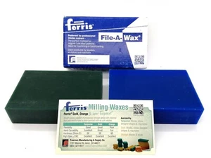 Ferris File-a-Wax 1 Pfund blaue oder grüne Blöcke, 145 mm x 90 mm x 36 mm DIY Modellbau - Bild 1 von 6