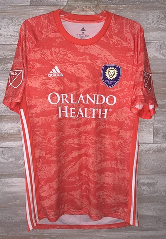 Orlando City SC 2019 Pre-Match Orange Climalite Adidas Jersey Men M Cover