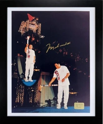 Muhammad Ali Signed 1996 Olympic Torch Ceremony 16x20 Photo Framed - Beckett/COA - Image 1 of 4