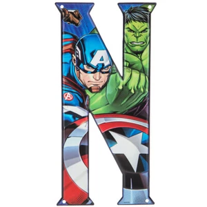 Letrero de metal con letra N de superhéroe de Marvel Vengadores decoración del hogar decoración de pared - Imagen 1 de 1