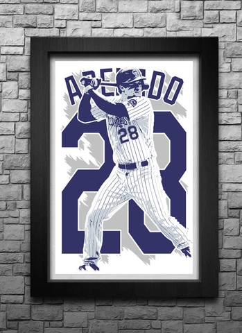 NOLAN ARENADO art print/poster COLORADO ROCKIES FREE S&H! JERSEY Q9 Cover