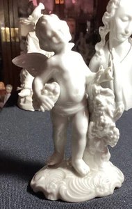 Dresden Angel Celebrating Grape Harvesting Autumn Figure Blanc De Chine 730C EUC - Picture 1 of 6