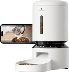 Automatic Cat Feeder with Camera, 1080p HD Live Monitoring, Remote App Control - Picture 1 of 8