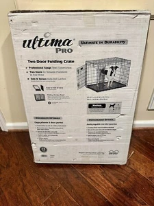 MidWest Ultima Pro Series 24' Dog Crate | Extra-Strong Double Door Folding Metal - Picture 1 of 8