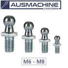 Kugelbolzen Kugelkopf M6 M8 Kugelzapfen - 12mm 20 mm Gewinde für Gasdruckfeder