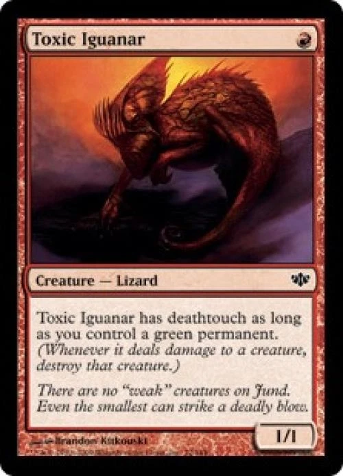 Toxic Iguanar -Foil Light Play MTG Conflux - Image 1 of 1