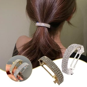 1x Fermaglio Artiglio Capelli Strass Coda di Cavallo Forcina Accessori Styling per Donna L - Foto 1 di 9