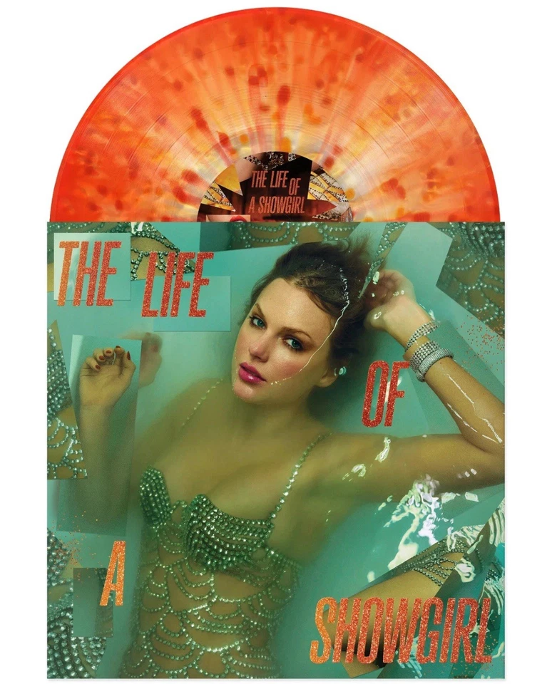 Tayor Swift The Life of a Showgirl: Lit My Sky Up Orange Metallic Vinyl PRESALE - Image 1 of 1