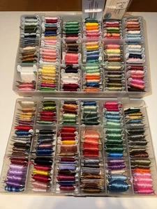 Large Lot of Carded Embroidery Floss  Multicolor w/ Organizer - Picture 1 of 4