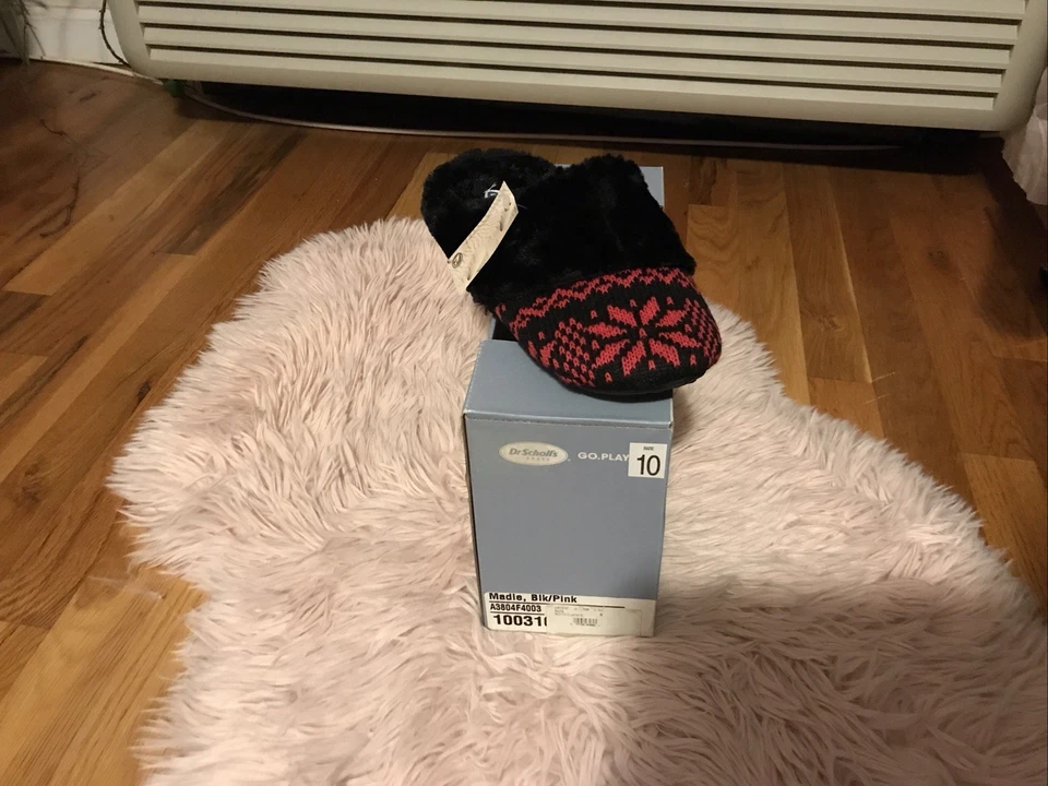 Dr. Scholl’s/Madie - Talla 10/Cuello de piel, negro y rosa Foto 1 de 1