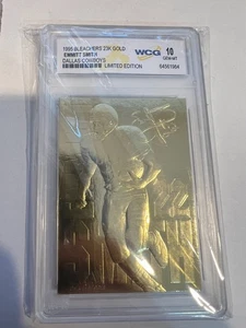 Emmitt Smith 1995 Bleachers 23K Gold Limited Edition WCG 10 GEM-MT - Bild 1 von 2