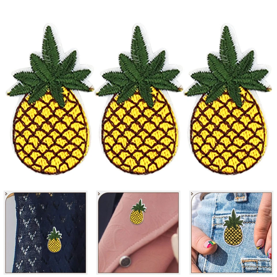  2 Pack Patches for Jackets Backpacks Fruit Iron Blossom Embroidered - Image 1 of 4