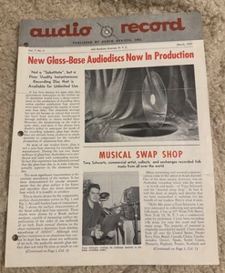 AUDIO RECORD VOL 7 NO. 3 1951 RECORDING MAGAZINE IRE SHOW GLASS BASE AUDIODISC - Picture 1 of 5