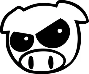 Evil Pig JDM Rally Vinyl Sticker Decal Japanese Drift Race - Choose Size & Color - Picture 1 of 2