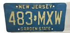 1979 New Jersey License Plate Blue