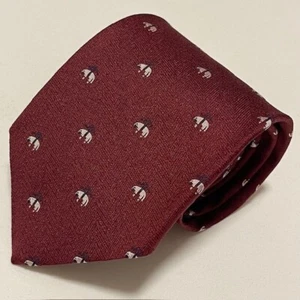 Brooks Brothers Tie Golden Fleece Red Maroon Dapper Preppy Crisp New York Made - Picture 1 of 17