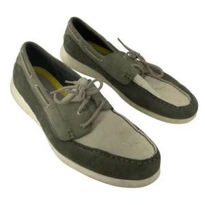 Cole Haan Men's Green Beige Slip On Loafers Size 11.5 Preowned - Picture 1 of 7
