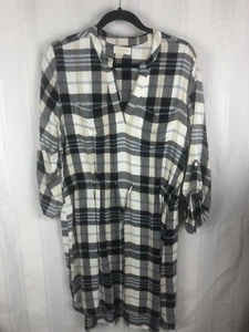 Mudpie Damen Größe M schwarz-weißes Langarmkleid - Bild 1 von 6