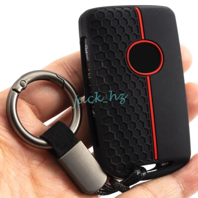 Silica Gel Key Fob Chain Case Cover For Mazda 3 6 CX5 CX9 CX30 CX50 CX60 CX70 - Image 1 of 4