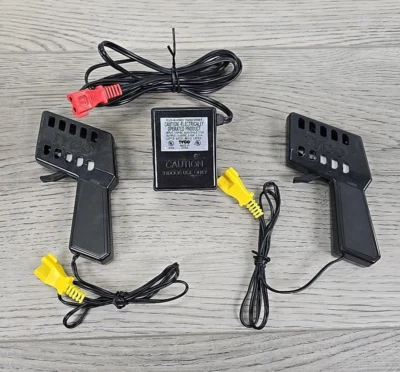 Tyco Slot Car Plug in Hobby Transformer B631S & 2 Black Speed Controllers - image 1 of 4