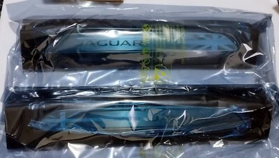 Jag Door Sill Treadplate Union Jack Flag Ebony Running Entry Boards XE T4N7509 - Image 1 of 2