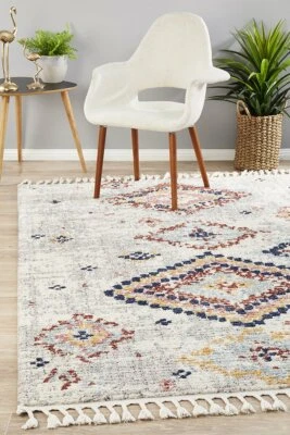 Clearance!I Floor Rug Tribal Moroccan Monochrome Diamond Modern Carpet 222 - image 1 of 4