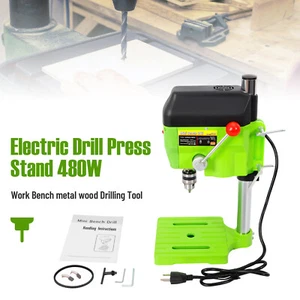 Mini Taladro Prensa Banco Compacto Pequeño Eléctrico Taladradora Trabajo 110V 480W - Imagen 1 de 11