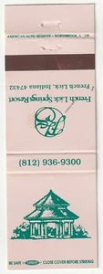 COPERTINA MATCHBOOK - FRENCH LICK SPRING RESORT - INDIANA - Foto 1 di 3