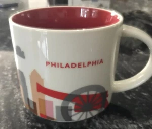 Starbucks Philadelphia You Are Here 2015 Collection Coffee Mug Cup 14 Oz - Imagen 1 de 3