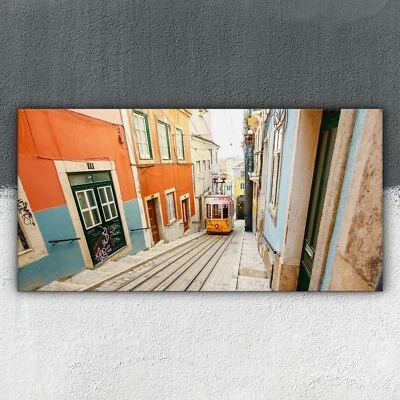 Seilbahn in Lissabon 100x50 Canvas XXL Leinwandbilder Leinwand - Bild 1 von 4