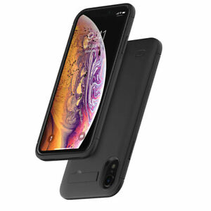 Black 5000mAh Battery Case External Charger Cover Power Pack for iPhone X/ XS UK