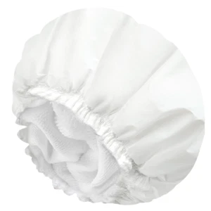 Terry Cloth Lined Shower Cap - Picture 1 of 15
